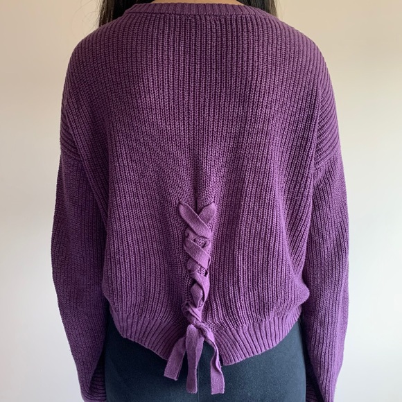 🧸2/$25🧸Garage Purple Knitted Sweater - Picture 5 of 5